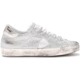 Chaussures Philippe Model Paris Sneaker Paris in glitter argento
