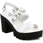 Sandales 4ever Young Womens Chunky White Leather Sandals