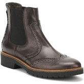 Boots Cara Womens Coal Metallic Leather Sepia Brogue Chelsea Boots