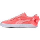 Chaussures Puma SUEDE BOW WN S SHELL PINK