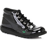 Boots Kickers Kick Hi W Core Black Patent-UK 3