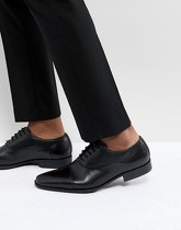 Pier One - Chaussures richelieu en cuir - Noir - Noir