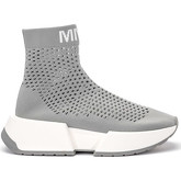 Chaussures Mm6 Maison Margiela Baskets à chaussette en tissu gris perforé