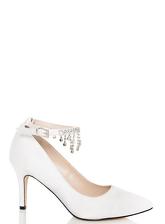 Quiz White Satin Bridal Shoes
