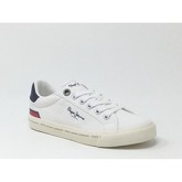 Chaussures Pepe jeans TENNIS CANVAS BLANC