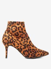 Wide fit Leopard 'Motion' Ankle-Boots