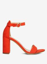 Orange 'Shimmy' Heeled Sandals