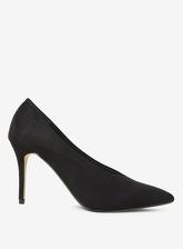 Black 'Gatsby' Stiletto Court Shoes