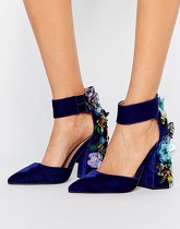 ASOS - POPSTAR - Chaussures à talons ornementées - Bleu
