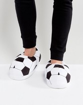 ASOS - Chaussons motif football - Noir et blanc - Multi