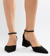ASOS DESIGN - Starling - Chaussures pointues pointure large à talons - Noir