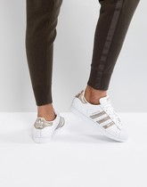 adidas Originals - Superstar - Baskets - Blanc et or rose - Blanc