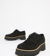 Park Lane - Grosses chaussures larges à lacets - Noir
