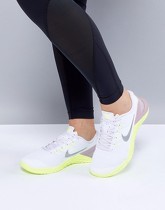 Nike Training - Metcon 4 - Baskets - Blanc et argent - Multi