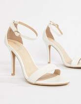 Glamorous - Sandales minimalistes à talons - Blanc - Blanc