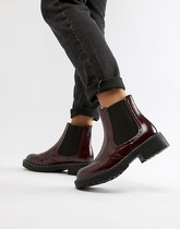 Truffle Collection - Grosses bottines chelsea - Rouge