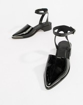 ASOS DESIGN - Mamba - Chaussures plates pointues - Noir