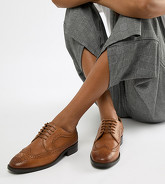 ASOS DESIGN - Mai Tai - Chaussures richelieu en cuir - Fauve