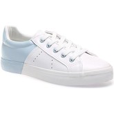 Chaussures La Modeuse Tennis bicolores blanc et bleu