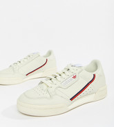 adidas Originals - Continental - Baskets style 80's - Blanc cassé et rouge - Blanc