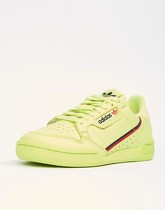 adidas Originals - Continental - Baskets style 80's - Jaune semi givré - Vert
