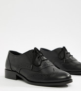 Park Lane - Chaussures richelieu larges en cuir - Noir