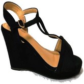 Sandales Cendriyon Compensées Noir Chaussures Femme