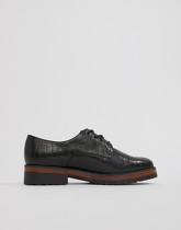 ASOS DESIGN - Manner - Chaussures plates à lacets - Noir