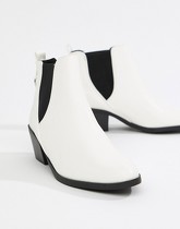 New Look - Bottes style western à talons - Blanc