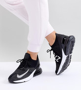 Nike - Air Max 270 - Baskets en tissu Flyknit - Noir