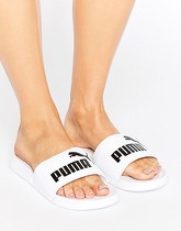 Puma - Sandales avec logo - Blanc - Blanc