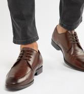 ASOS DESIGN - Chaussures richelieu en cuir à motif perforé - Marron - Marron