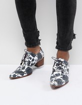 Jeffery West - Sylvian - Chaussures à imprimé rose - Bleu