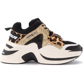 Chaussures Naked Wolfe Sneaker Track in pelle glitterata con inserti animalier