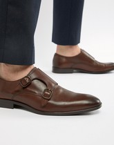 ASOS DESIGN - Chaussures derby en cuir - Marron - Marron