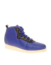 ASOS - Bottines en nylon style chaussures d'alpiniste - Bleu