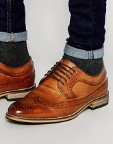 ASOS DESIGN - Chaussures richelieu en cuir brillant - Fauve - Fauve