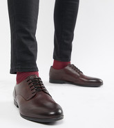 H By Hudson Wide Fit - Axminster - Chaussures habillées en cuir - Lie-de-vin - Rouge