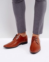 New Look - Chaussures derby perforées - Marron - Fauve