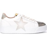 Chaussures Nira Rubens Sneaker Cosmopolitan in pelle bianca con stella platino