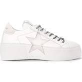 Chaussures Nira Rubens Sneaker Mimosa in pelle bianca e cuore argento