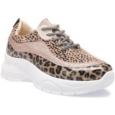 Chaussures La Modeuse Baskets running léopard texturées