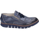 Chaussures Ossiani mocassins bleu cuir BT866