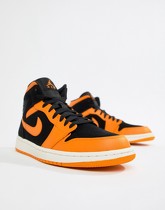 Nike - Air Jordan 1 554724-081 - Baskets mi-hautes - Orange - Orange