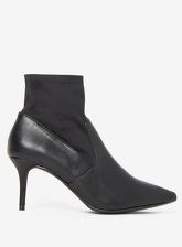 Wide Fit Black 'Motion' Ankle Boots