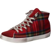 Chaussures 2 Stars sneakers rouge daim textile AD451
