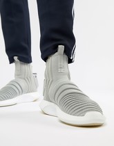 adidas Originals - Crazy Sock Primeknit - Baskets - Gris CQ0984 - Gris