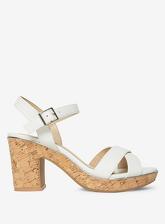 Sandales blanches Romy - Pointure large