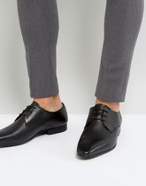 Walk London - City - Chaussures en cuir Saffiano - Noir