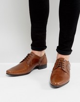 ASOS - Chaussures derby en cuir avec détails en relief - Fauve - Fauve